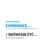 Experience... public spaces in the huge metropolises = doświadczyć... przestrzenie publiczne w wielkich metropoliach : summa imaginare