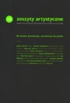 Zeszyty Artystyczne nr 18